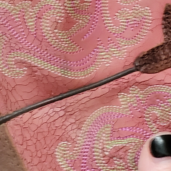 ARIAT FATBABY 7B. LEATHER WESTERN WOMEN BOOT. - Picture 10 of 12